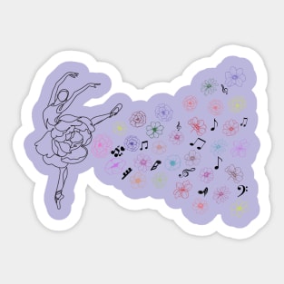 Ballerina music Sticker